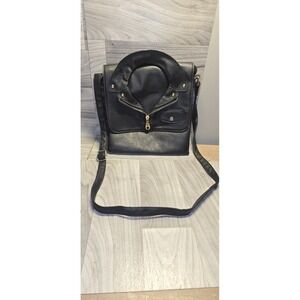 NWOT Women's Unbranded Black Zipper Jacket Look Should Bag Purse Pocketbook